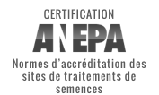 Certification ANEPA : Normes d'accréditation des sites de traitements de semences
